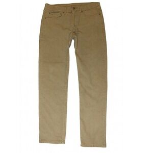 Levi's 505 Corduroy Pants Men's 34x32 Khaki Tan Straight Leg Vintage Style